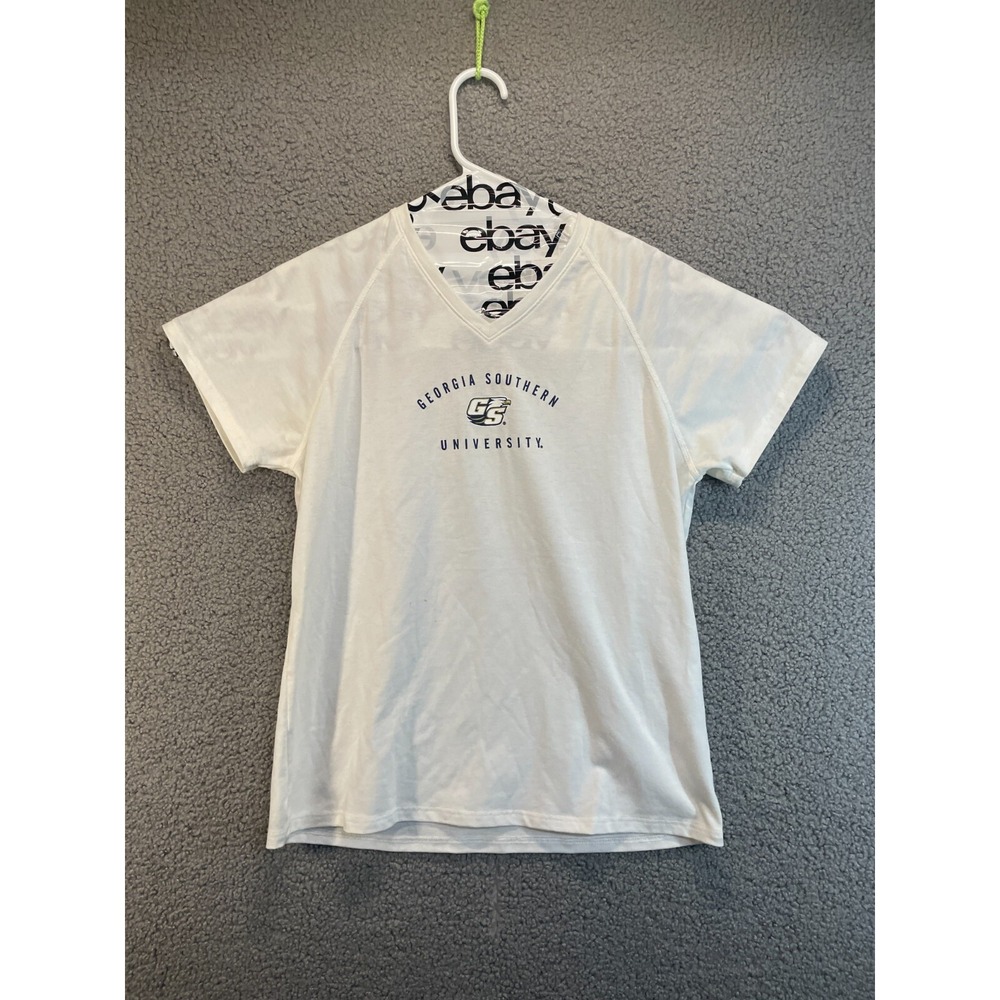 Georgia Southern University Womens Under Armour White VNeck Top Size M